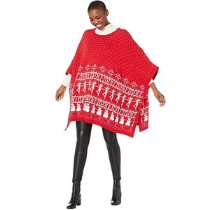 DUBGEE By Whoopi Holiday Knit Cape